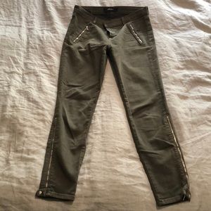 J Brand army green skinny pant jean size 28